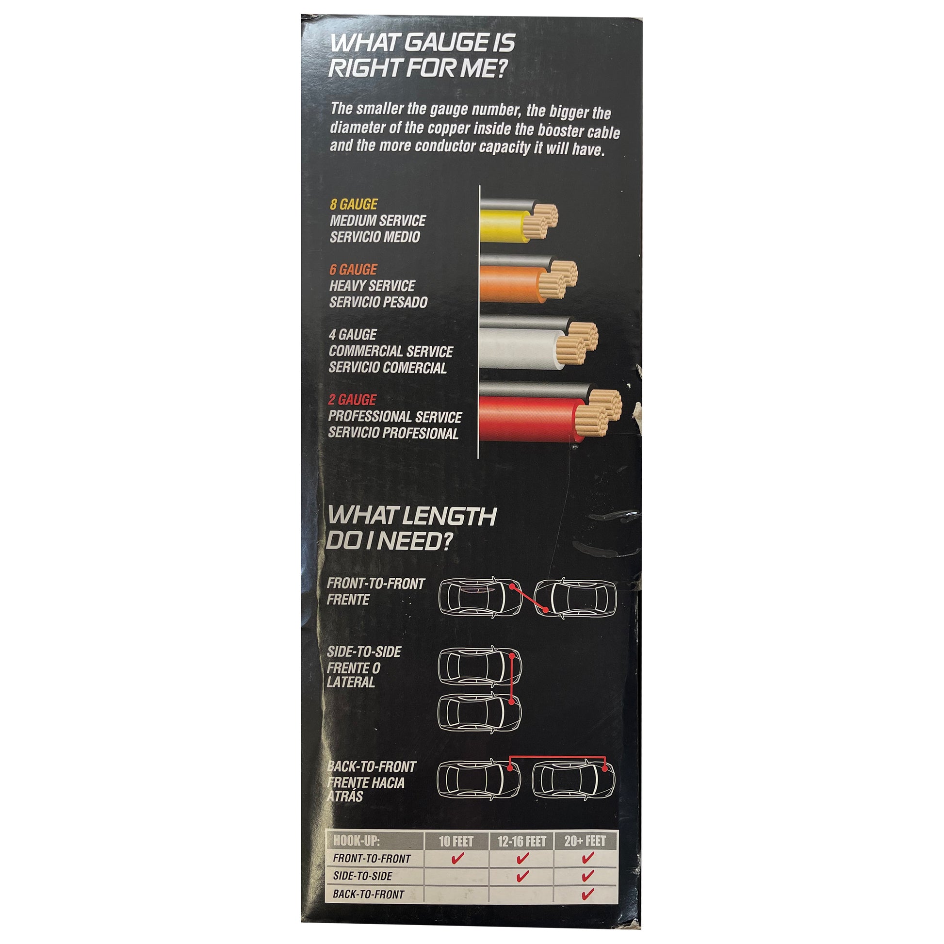 Deka 2 Gauge x 20 FT Copper Booster Jumper Cables Clamp Car Battery & Case USA