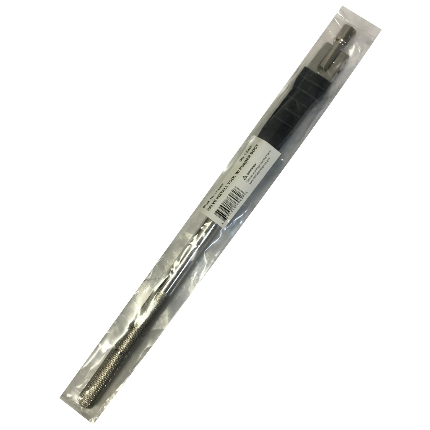 Angled Head Steel Tire Valve Stem Core Puller With Rubber Block Repair Tool