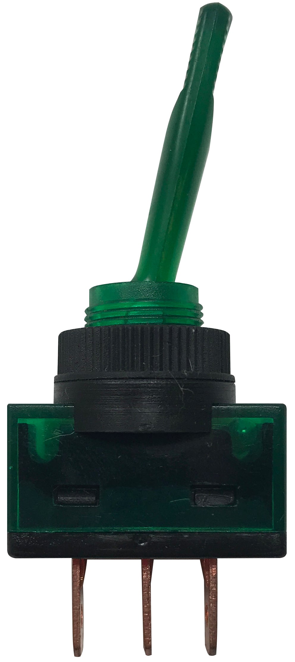 Universal Green Illuminated ON / OFF Toggle Switch SPST - 20 Amp @ 12 Volt