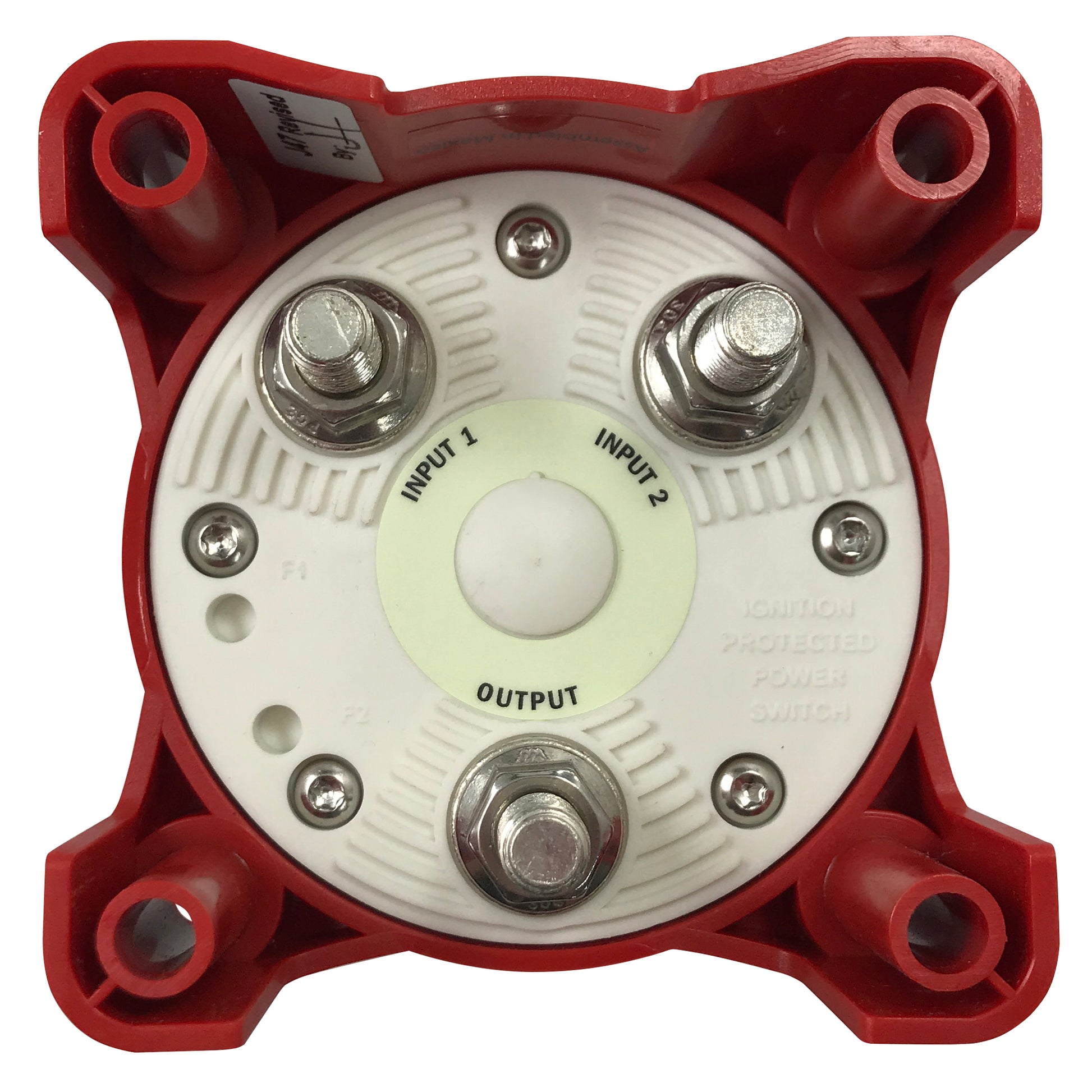 Blue Sea 9001e Marine 4-Position Dual Boat Battery Selector Switch - OFF/1/1+2/2