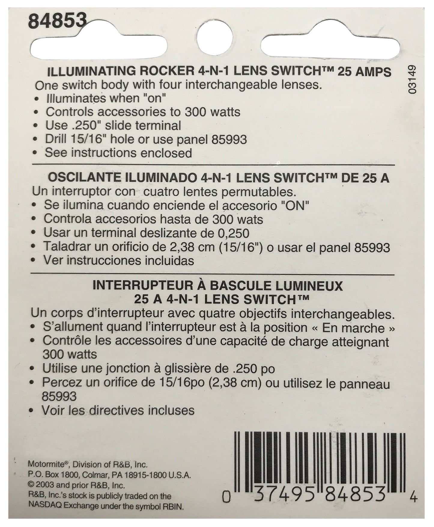 Illuminating Rocker Switch ON / OFF SPST 20A @ 12V W/ Replaceable Lens - Green Amber Blue Red