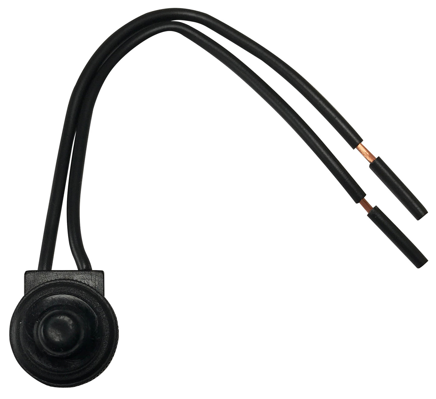 Waterproof Mini Black Push Button Switch 6A 125VAC SPST Ul Listed