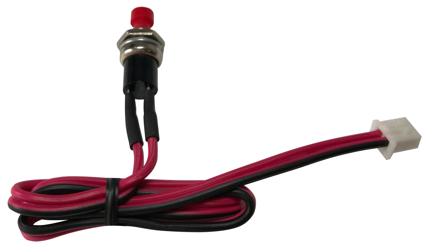 Mini Plug In Valet Push Button Switch With Leads - 1/4 Mounting