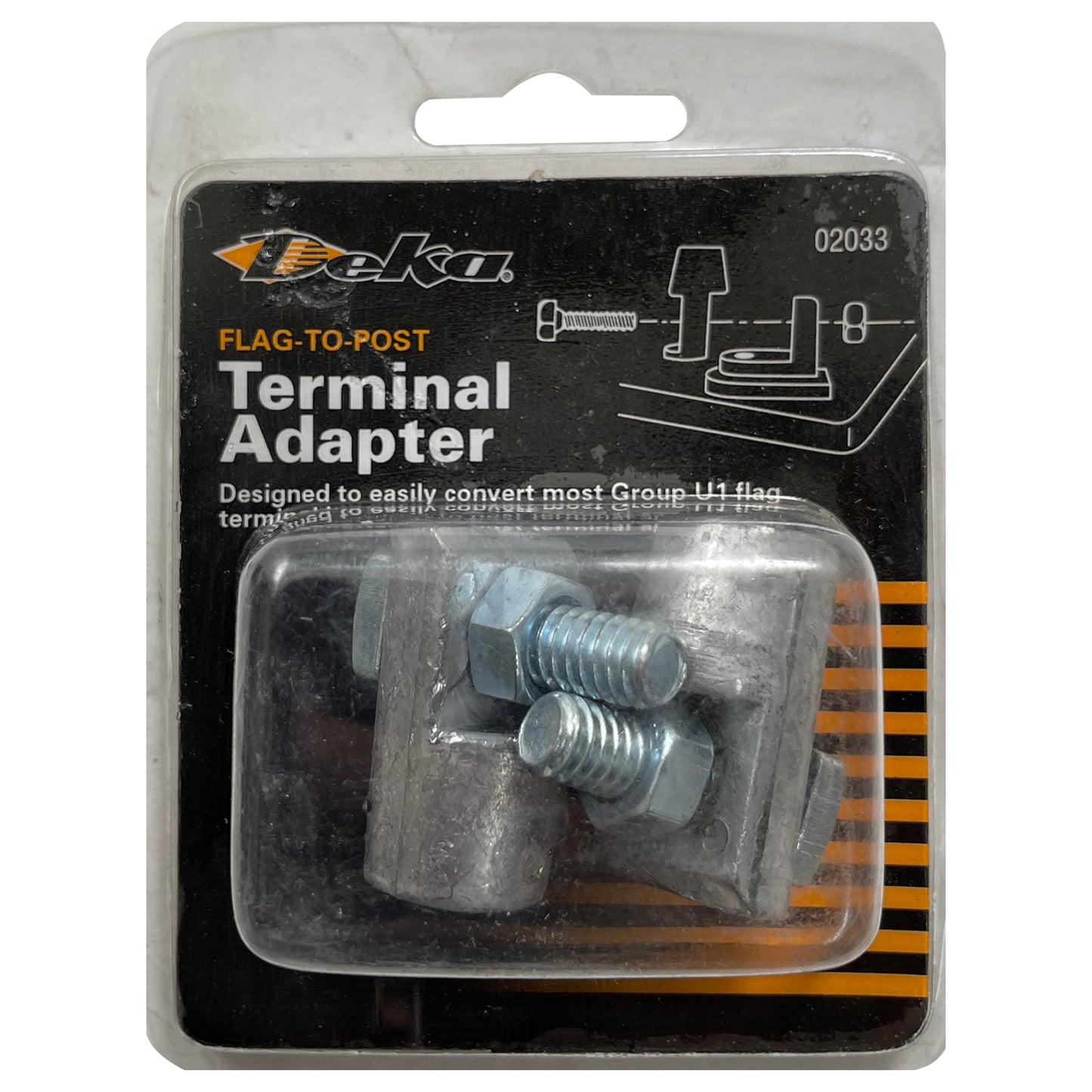 Group U1 Battery Cable Terminal Flag to Post Adapter - 2 Pack
