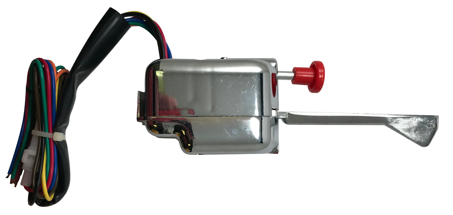 Universal Turn Signal Switch 7 Wire W/ Indicator Light & Emergency Flasher Button