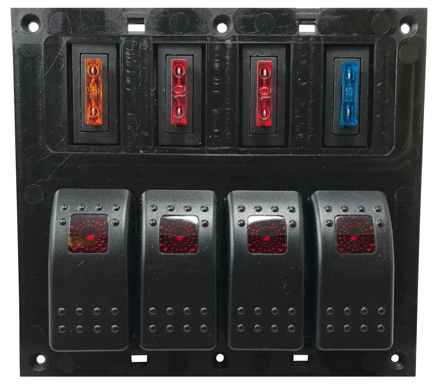 4 Position Waterproof Rocker Switch Panel With Circuit Protection