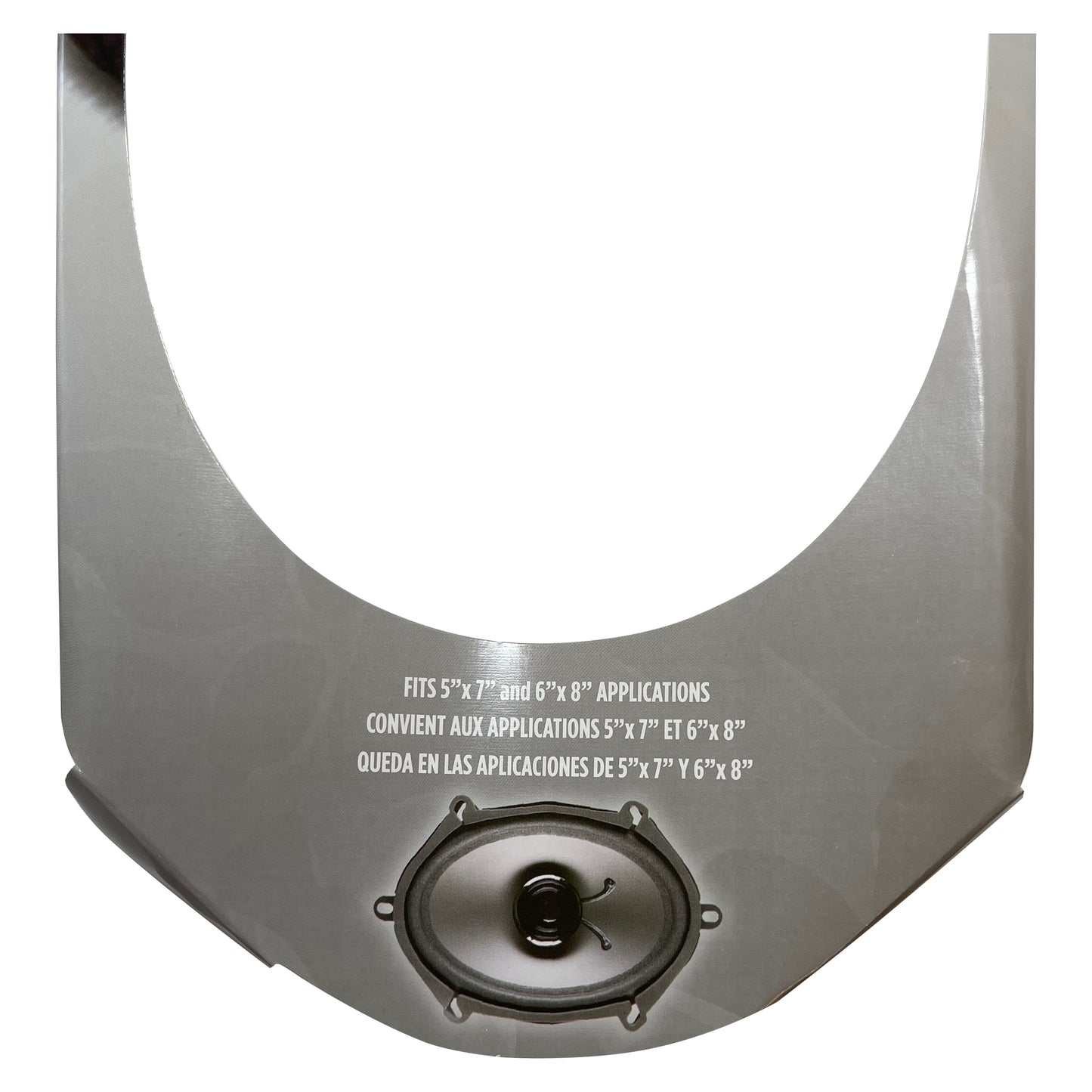 Raptor 6" x 8" OEM Dual Cone Speaker w/ 5" x 7" Inch Adapter 2-Way 75 Watts 4 OHMS Car Audio