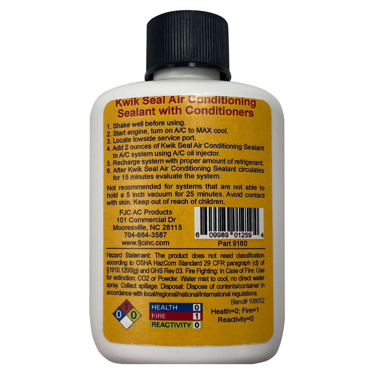 Kwik Seal AC STOP LEAK w/ Conditioners 2 oz.