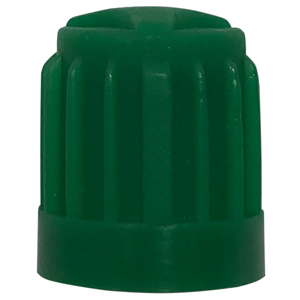 100 pack Green Plastic Tire Cap With Seal, Can Be Used With TPMS And S