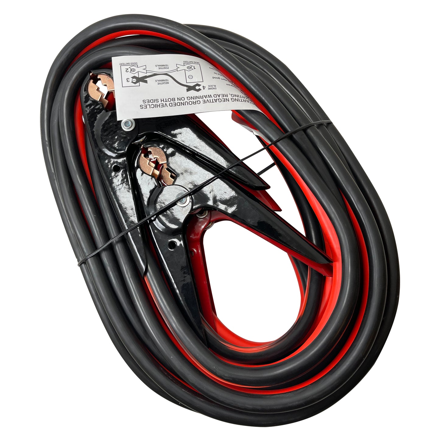 FJC HD 4 AWG Gauge 20' FT 600 AMP Parrot Clamp Battery Booster Jumper Cables - Heavy Duty