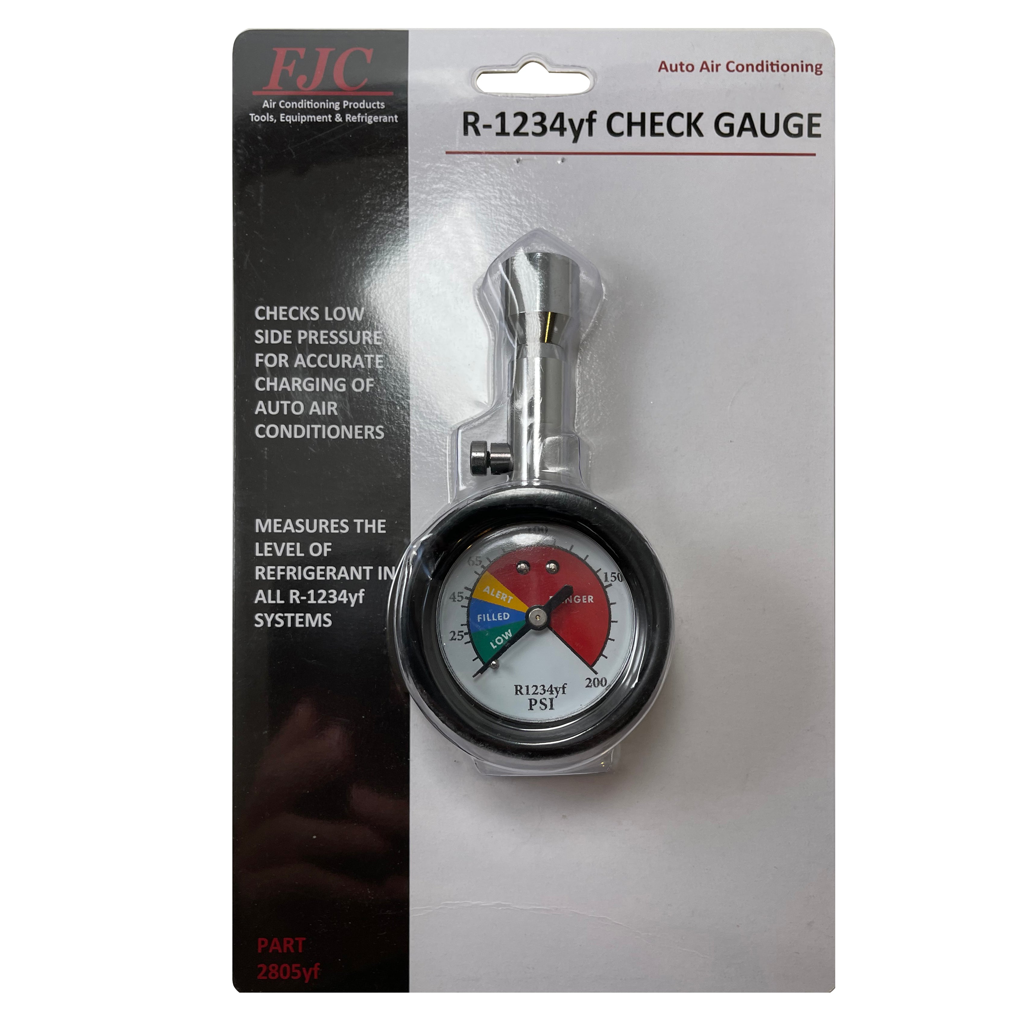 FJC 2805YF A/C Refrigerant R-1234yf Pressure Check Gauge – Sherco