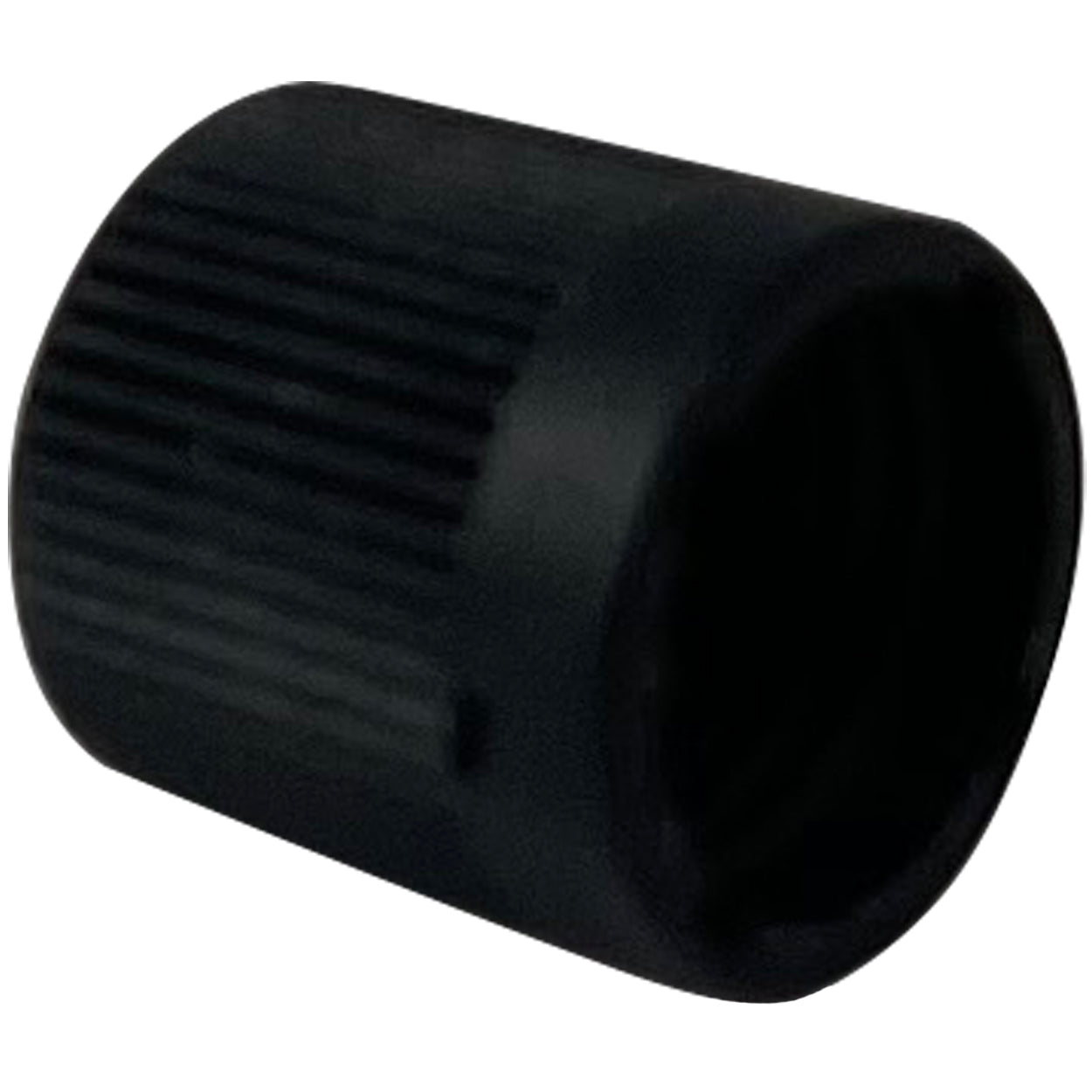 Black A/C R-12 High Side Service Port Cap Block Off - 1/4"- 10 Pack