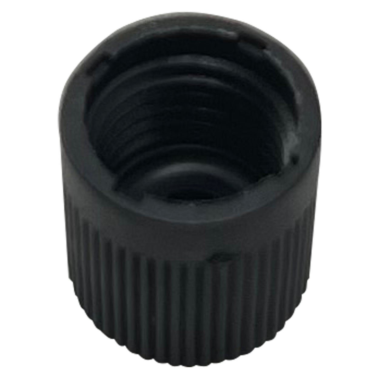 Black A/C R-12 High Side Service Port Cap Block Off - 1/4"- 10 Pack
