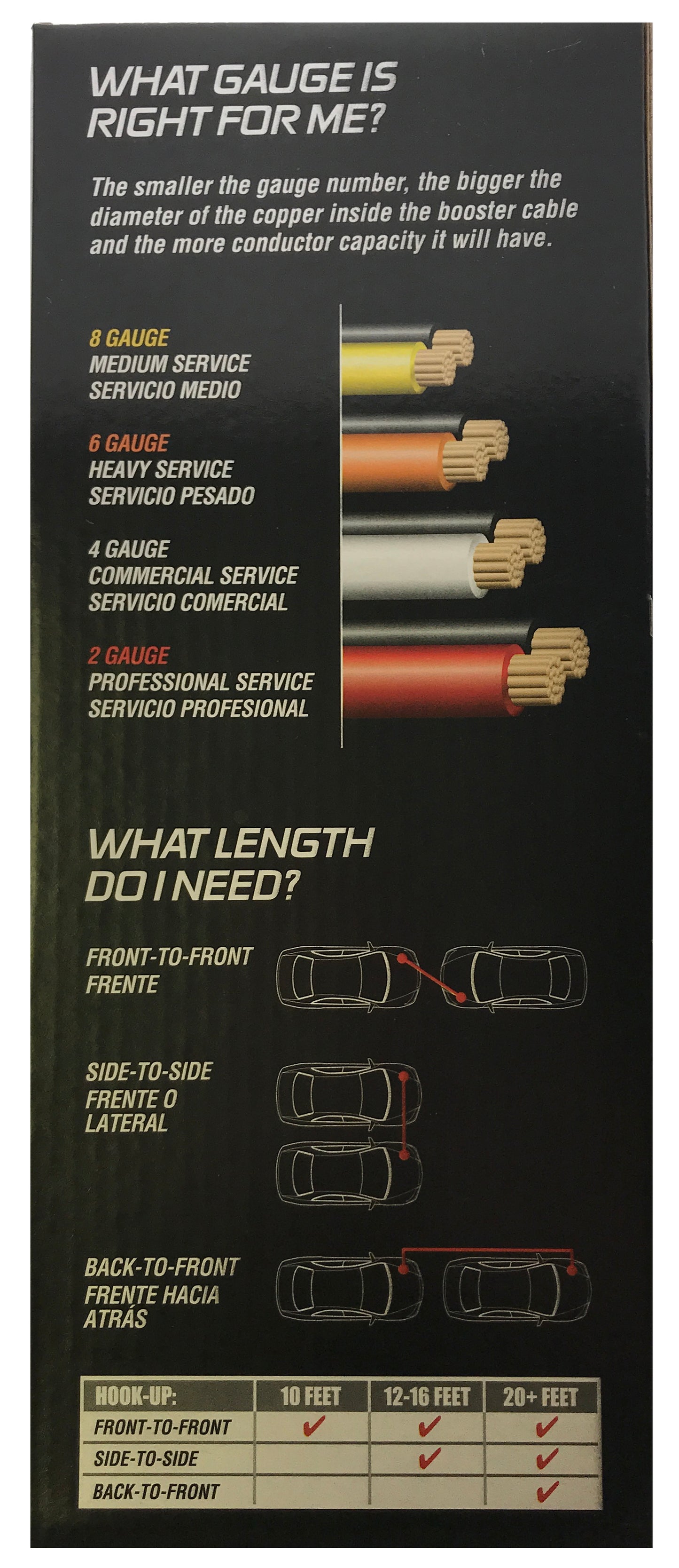 Deka 00163 Heavy Duty 20 FT 4 Gauge Booster Emergency Battery Jumper Cable - USA