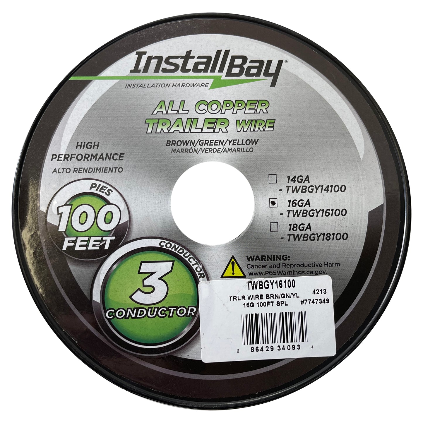 100 FT Trailer Wire 8 - 16 AWG Black Jacket & Non Jacket Duplex Triplex Quad USA
