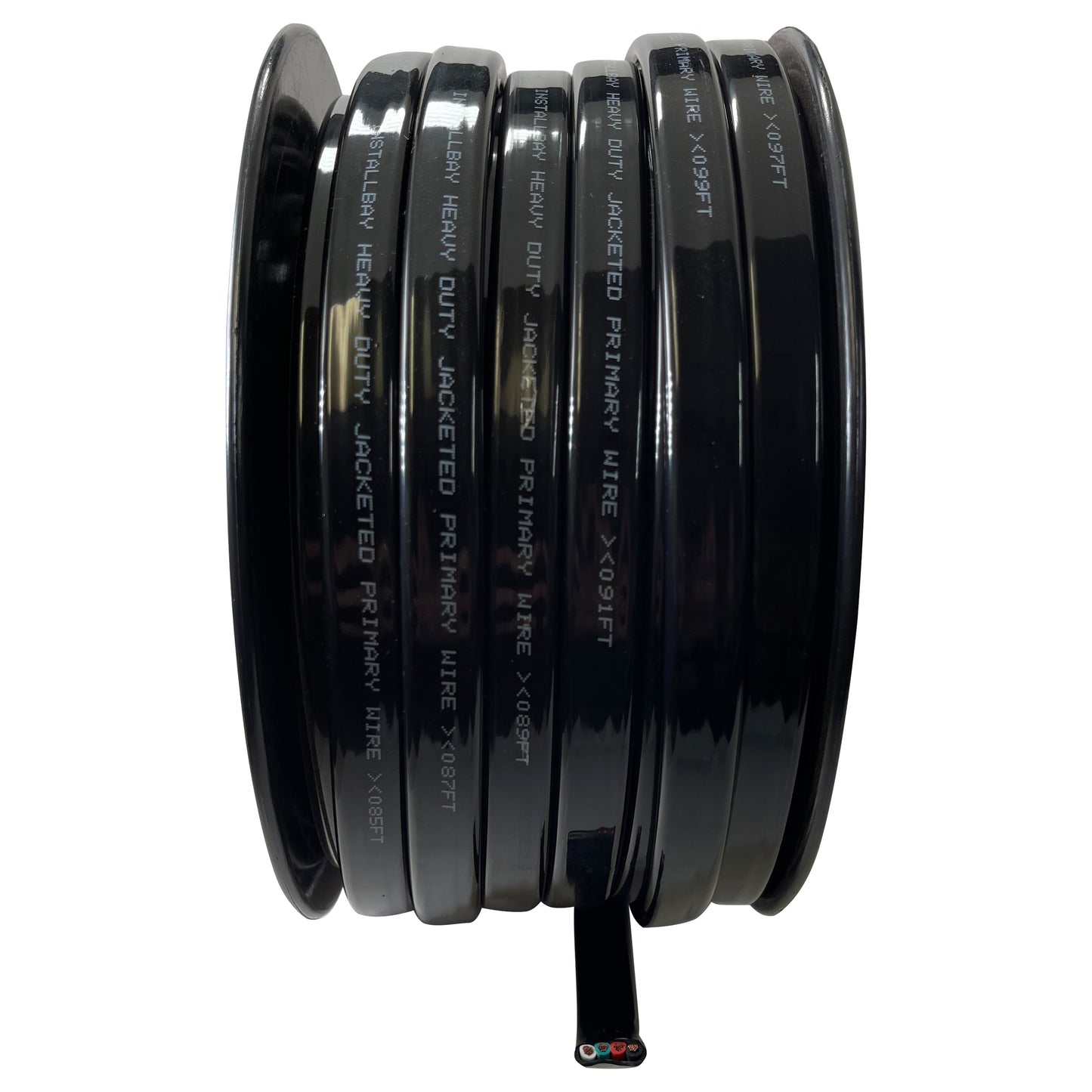 Jacketed Primary Wire 4 Conductor 14 AWG All Copper Black / Green / Red / White - 100 FT