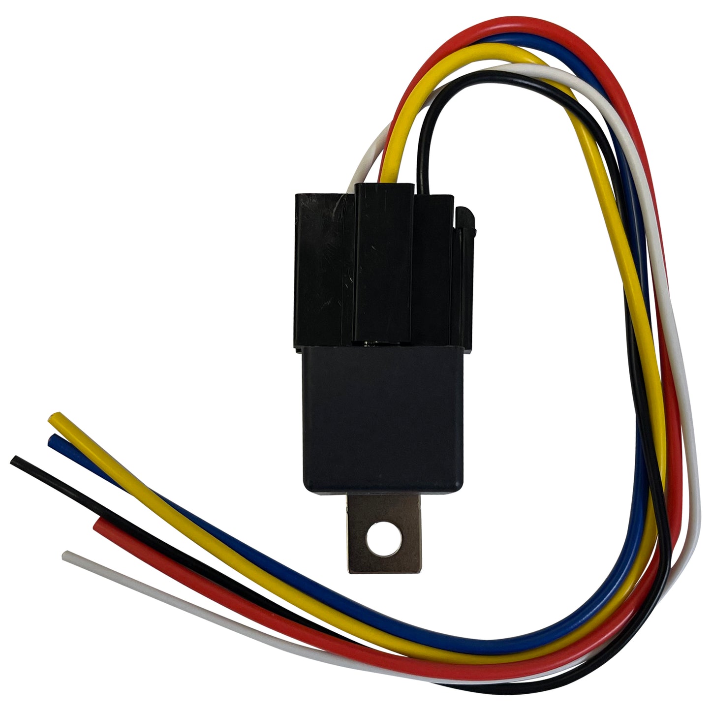 Interconnecting 5 Pin 12V Relay Switch 40 Amp Fuse W/ 12" Inch 5 Wire Harness