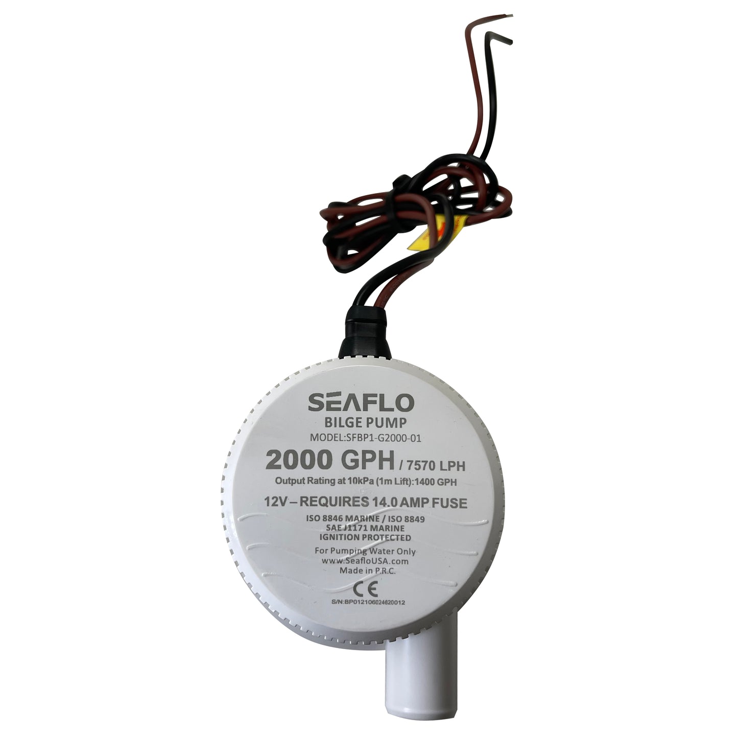 SEAFLO 01 Series 2000GPH Seaflo Marine Boat Engine Bilge Pump