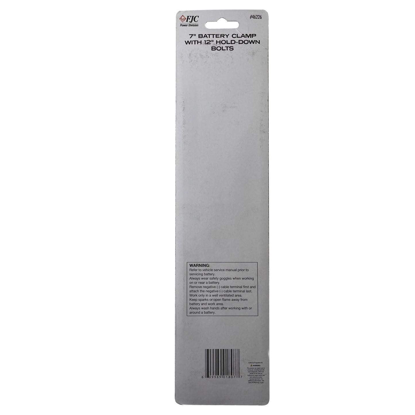 Universal 7" Battery Clamp with 12" Hold Down Bolts Kit