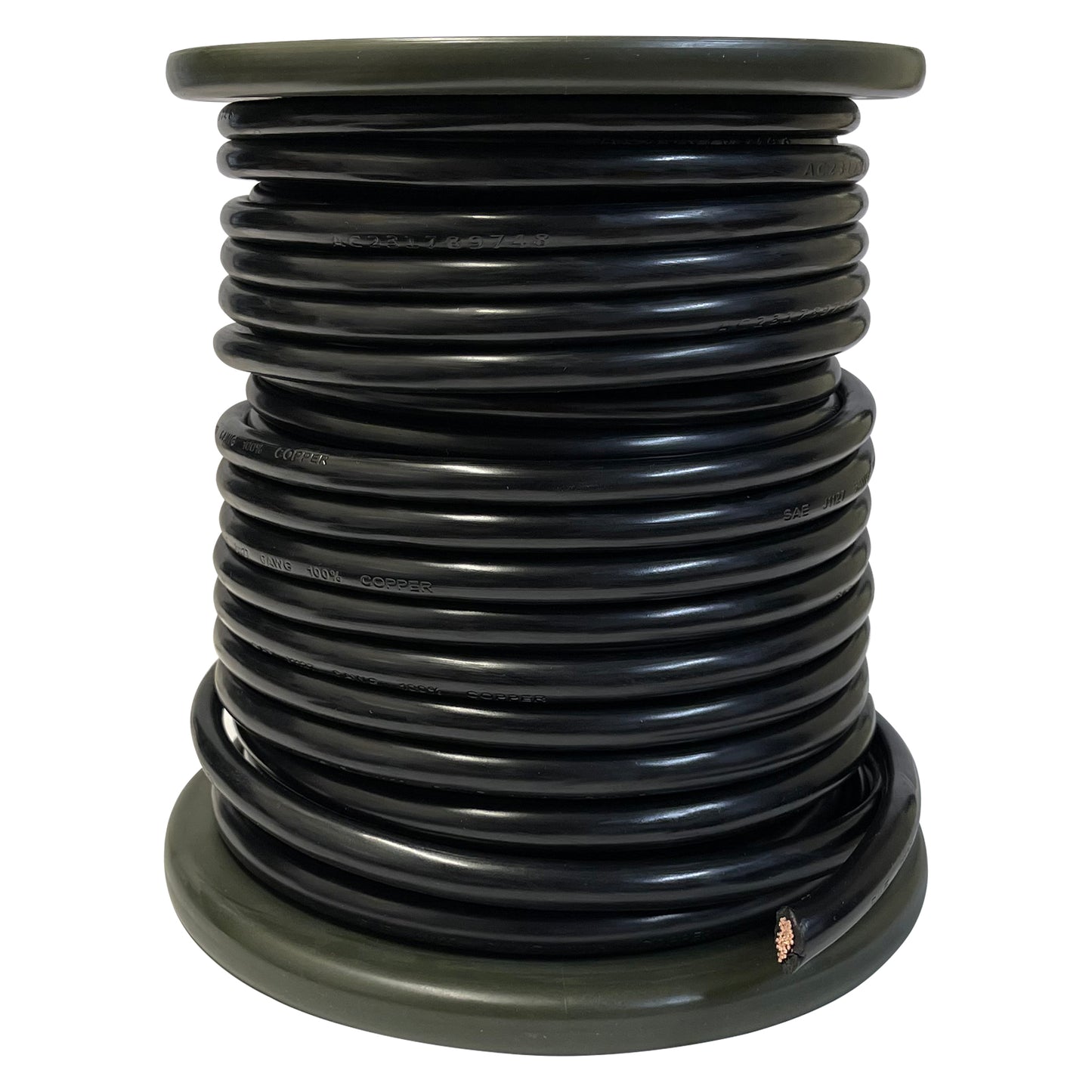 50 FT Spool Black 6 AWG Gauge Battery Cable Switch Starter & Ground Wire