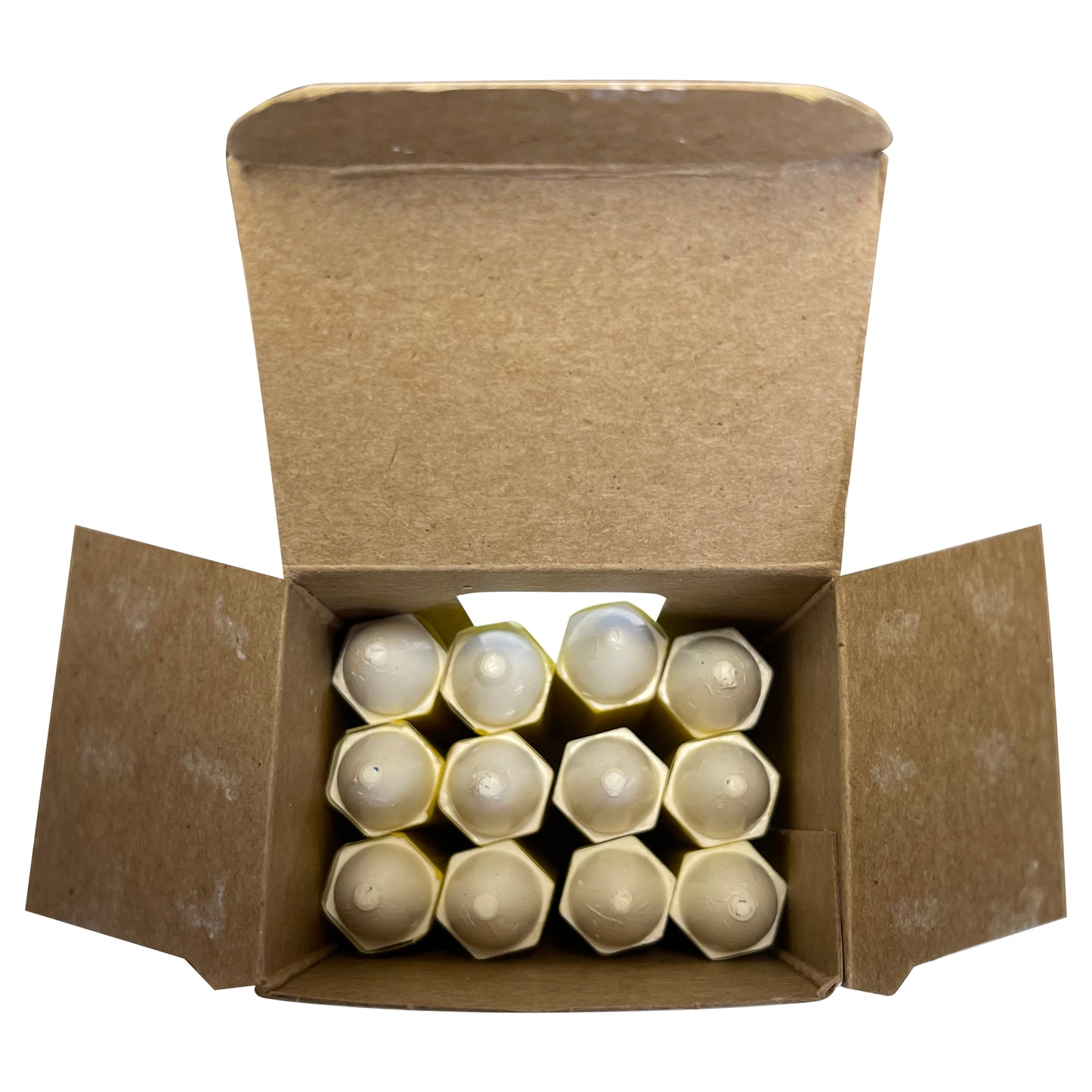 White Tire Marking Crayon - 1/2" Hex - 12 per box
