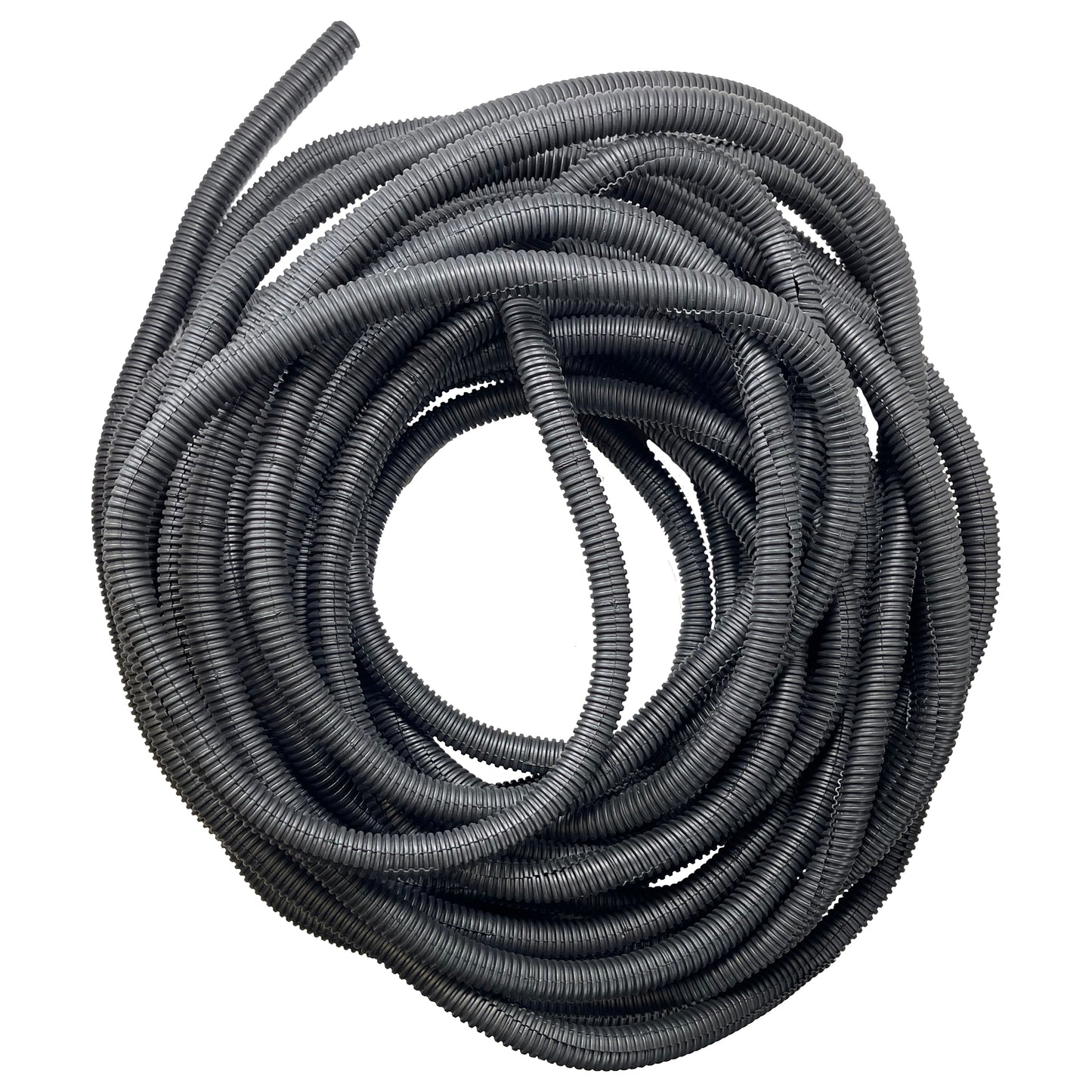 Auveco 14202 Black Nylon Wire Loom 3/8" I.D x 9/16" O.D - USA - 50 FT