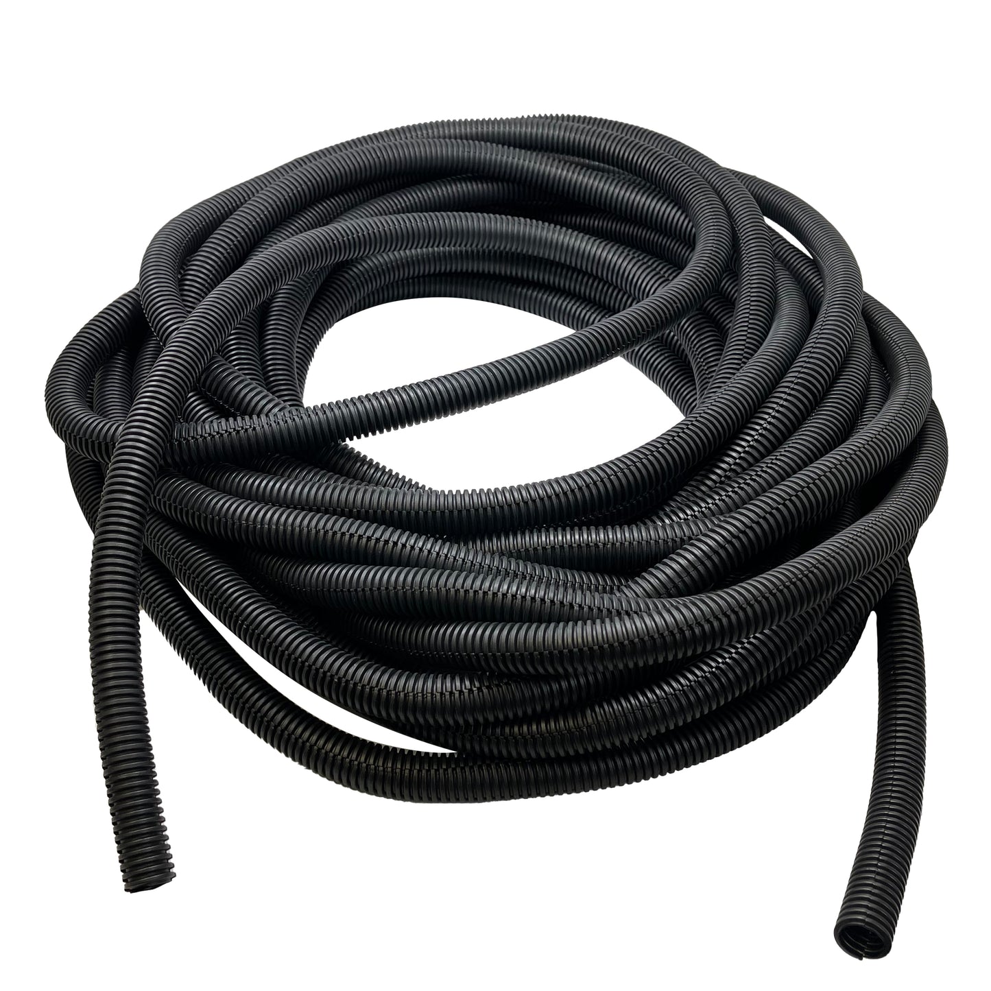 Auveco 14203 Black Nylon Wire Loom 1/2" I.D x 11/16" O.D - USA - 50 FT