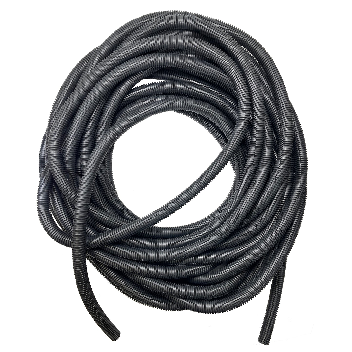 Auveco 14203 Black Nylon Wire Loom 1/2" I.D x 11/16" O.D - USA - 50 FT