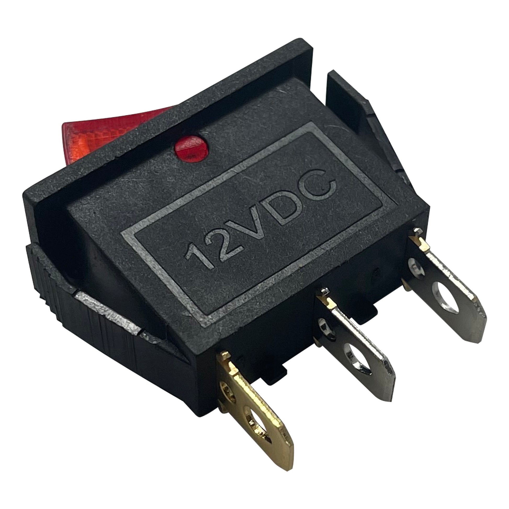Universal Red Illuminated Rocker Switch ON / OFF SPST - 20 Amps @ 12 Volt
