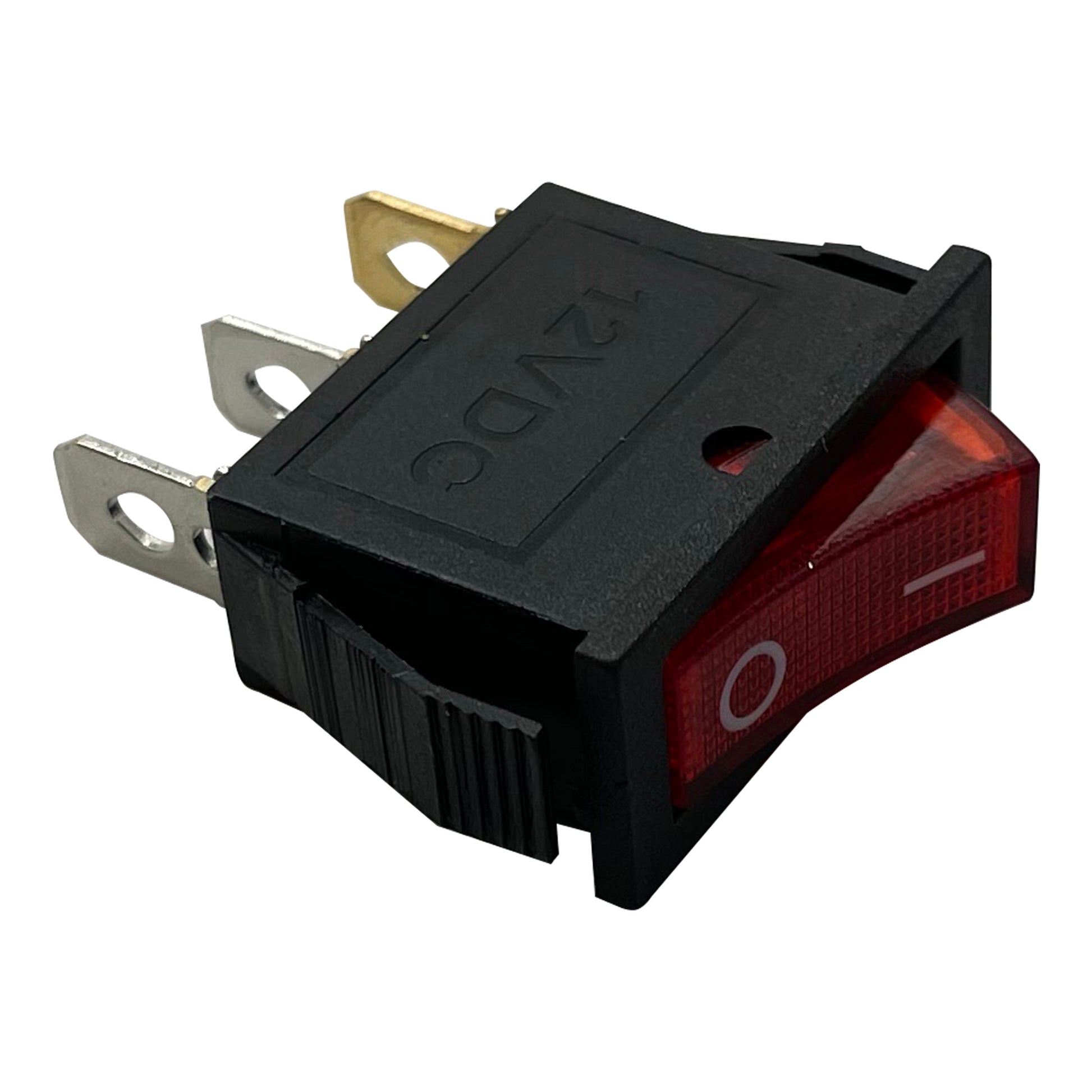 Universal Red Illuminated Rocker Switch ON / OFF SPST - 20 Amps @ 12 Volt