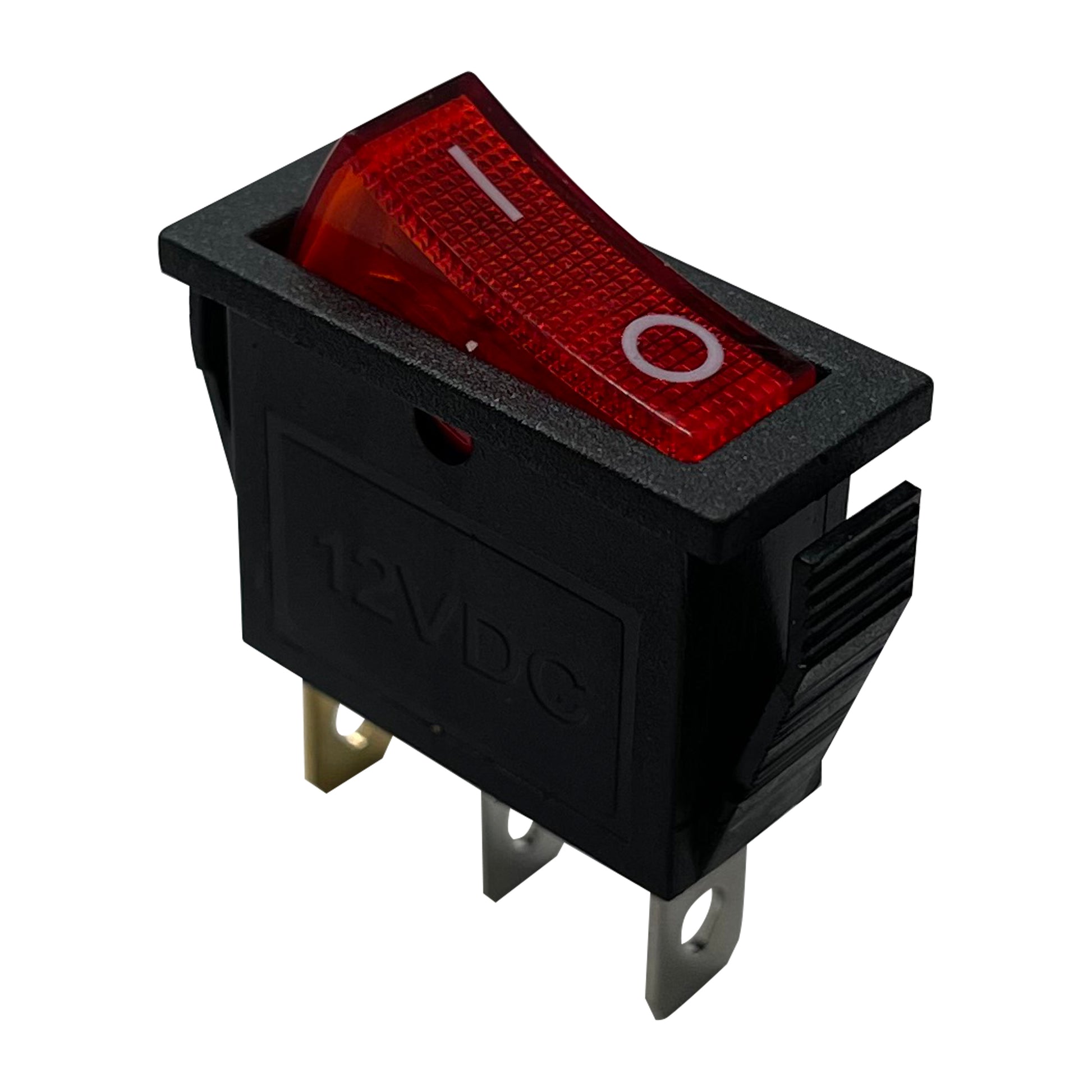 Universal Red Illuminated Rocker Switch ON / OFF SPST - 20 Amps @ 12 Volt