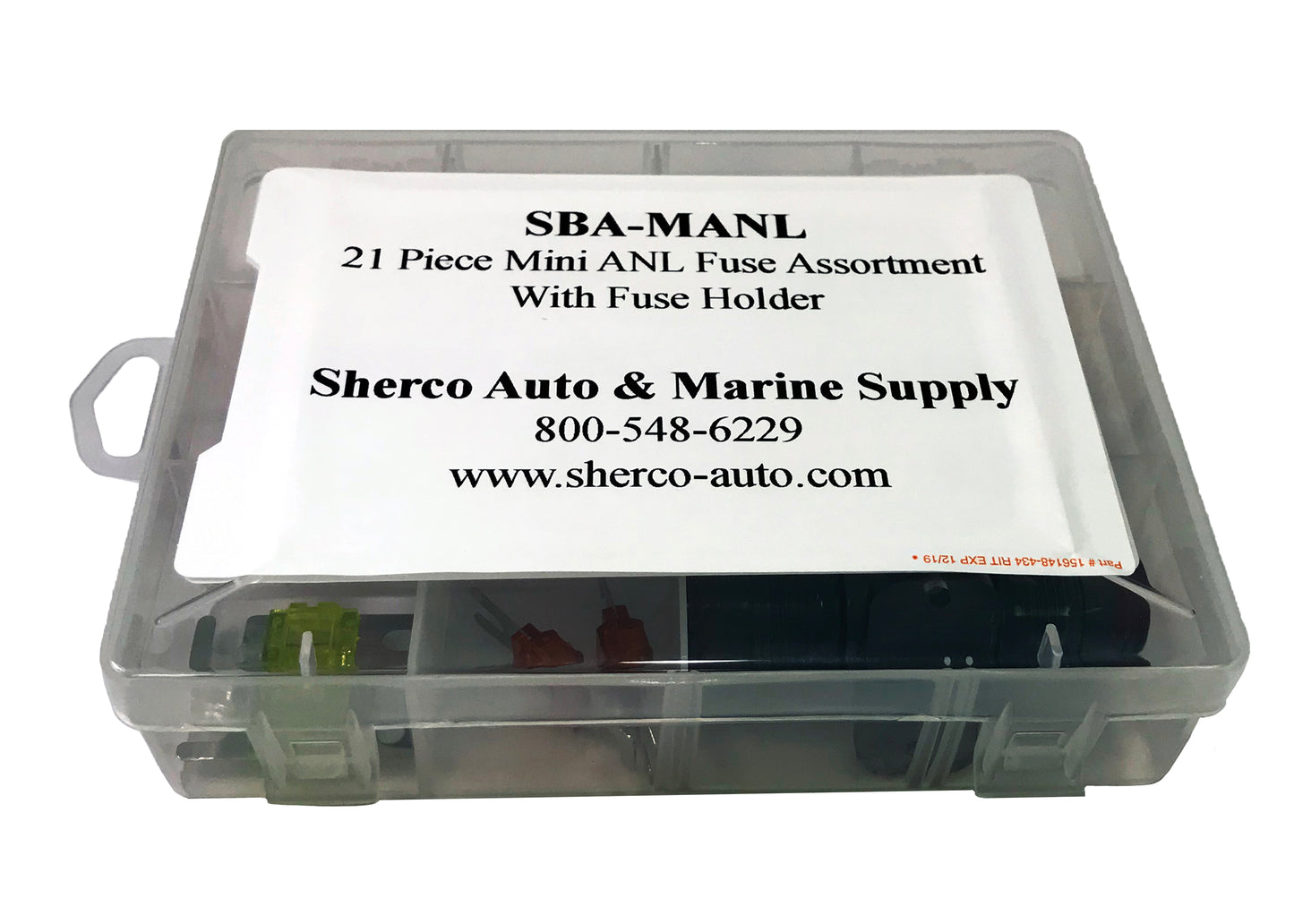 21 Piece Mini ANL Fuse Assortment With Fuse Holder