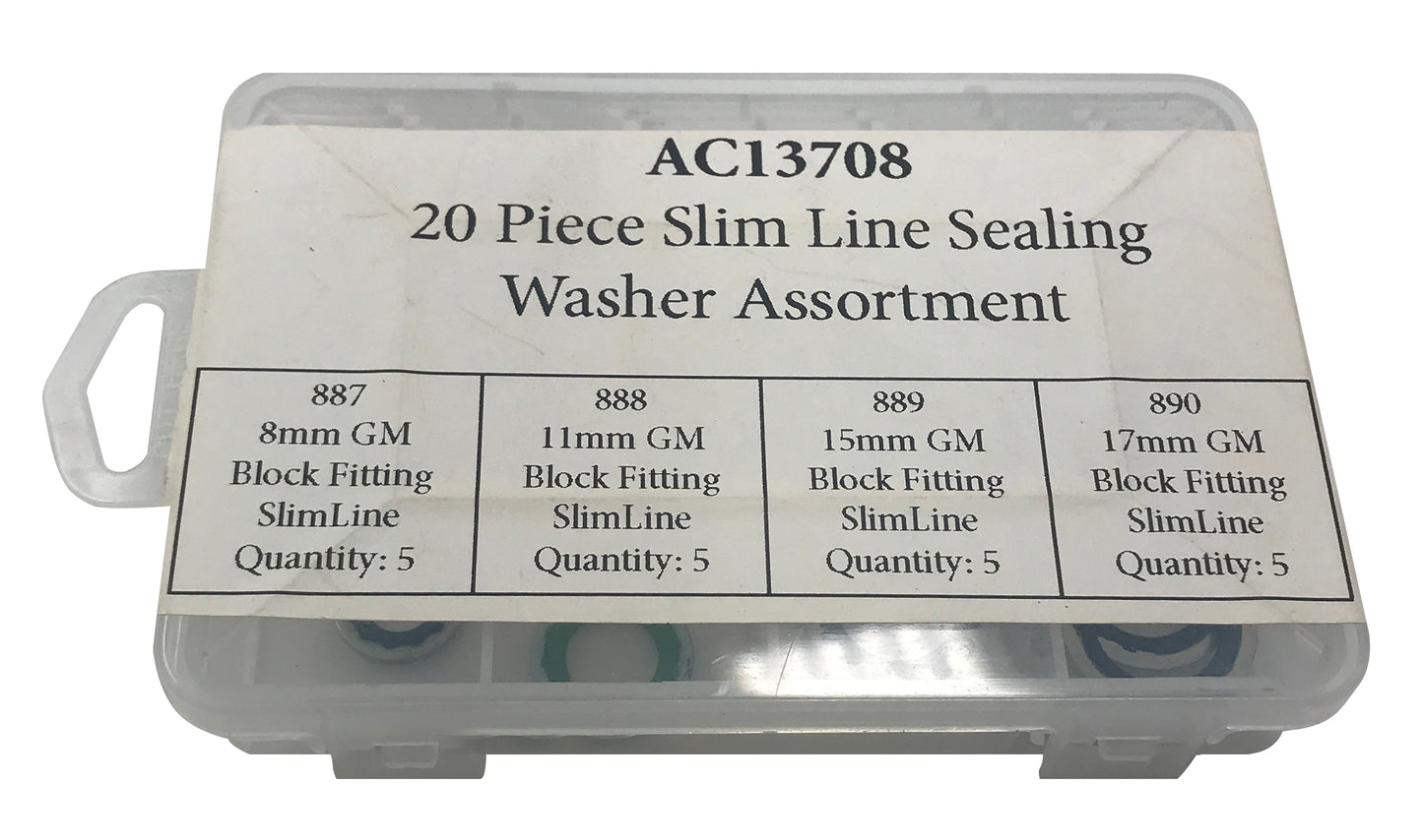20 Piece Slim Line Sealing Washer Assortment