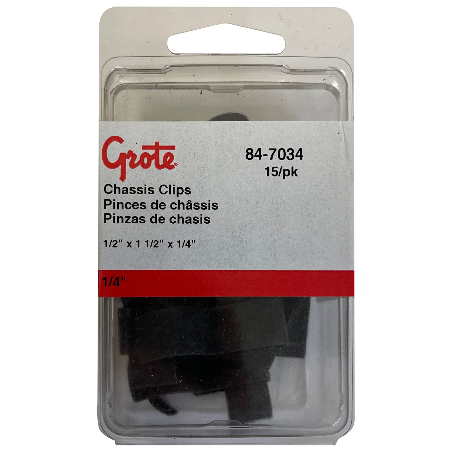 Chassis Clip 1/4 Inch - 15 Pack