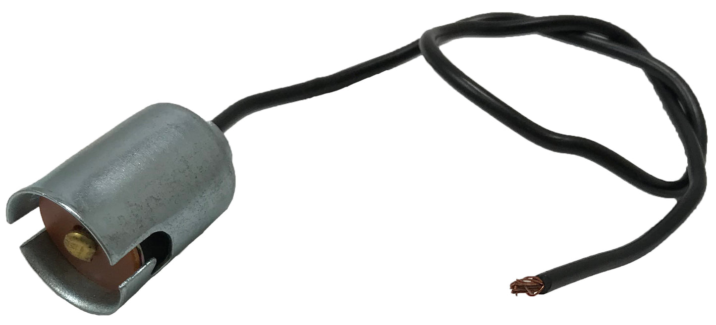 (2) Single Contact Light Electrical Socket Standard S-21 Lamp Connector Pigtail