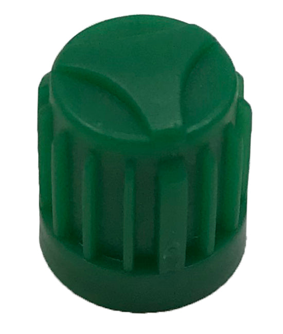 100 pack Green Plastic Tire Cap With Seal, Can Be Used With TPMS And Standard Valve Stems