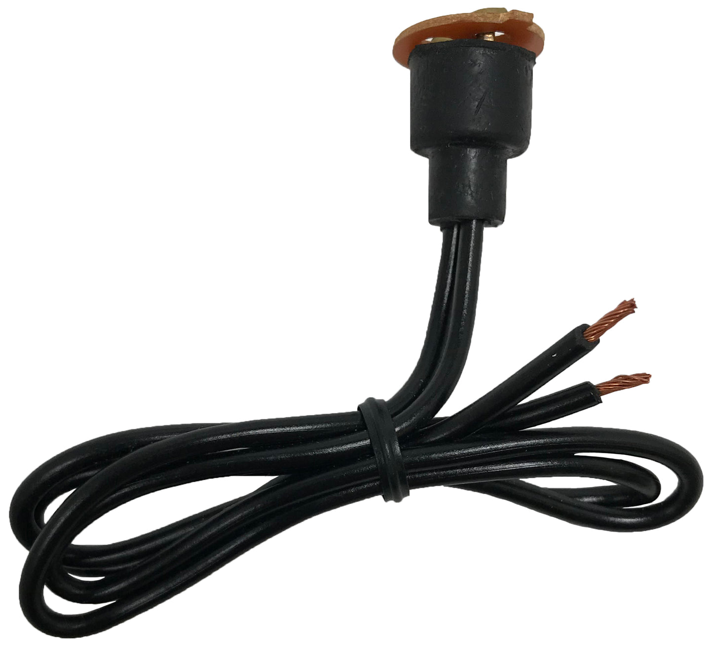 (4) Two Contact Light Socket Repair Standard S58 Lamp Pigtail Connector Assembly