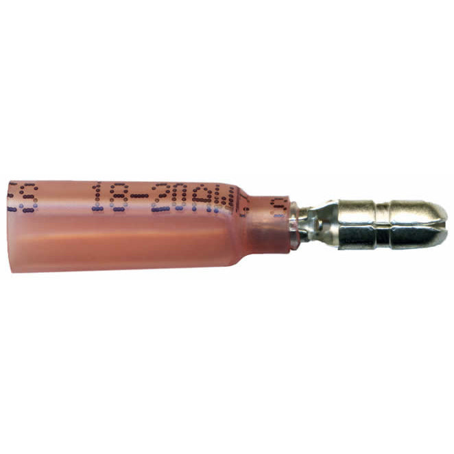その他 SERICIN+ 22-18 AWG Red Heat Shrink Male Bullet Connector - 0.180