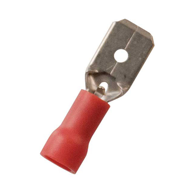 Vinyl Insulated Red Male Quick Disconnect Connector 22-18 Gauge