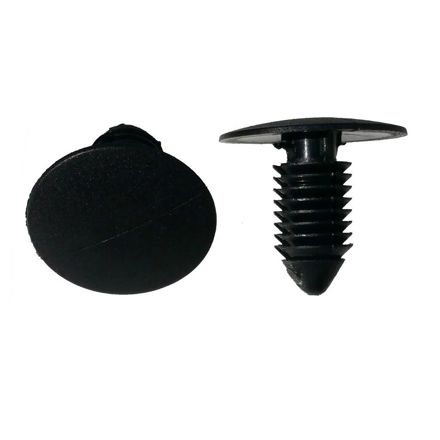 Black Nylon Radiator Apron Panel Clip Retainer - 3/8" Hole 27/32" Stem 1" Head - 25 Pack