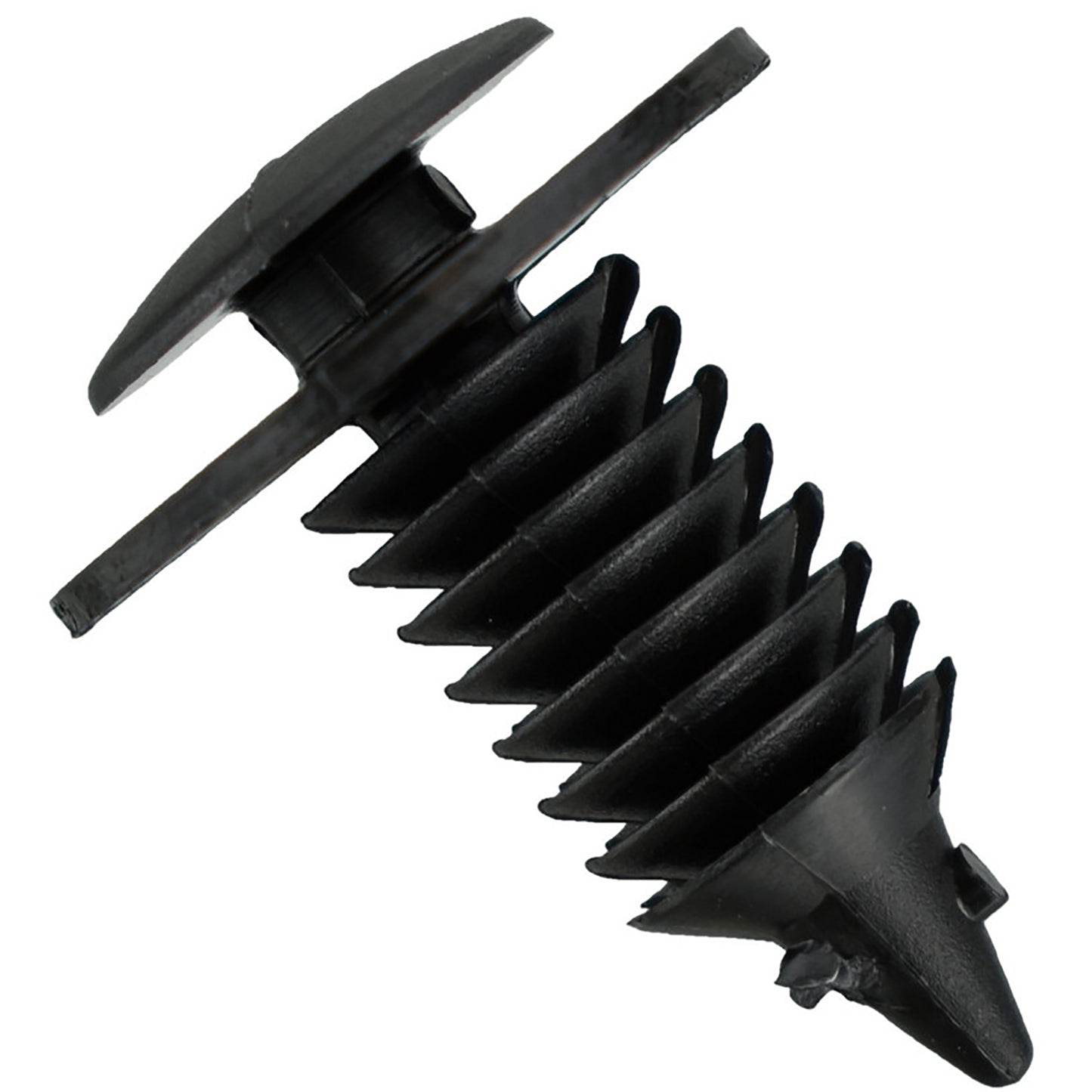 Black Nylon Door Trim Panel Clip Retainer - 7 MM Hole 19 MM Stem 12.5 MM Head - 50 Pack