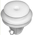 Natural Nylon Door Trim And Garnish Retainer Bottom Head Diameter 13mm, Top Head Diameter 13mm,Stem