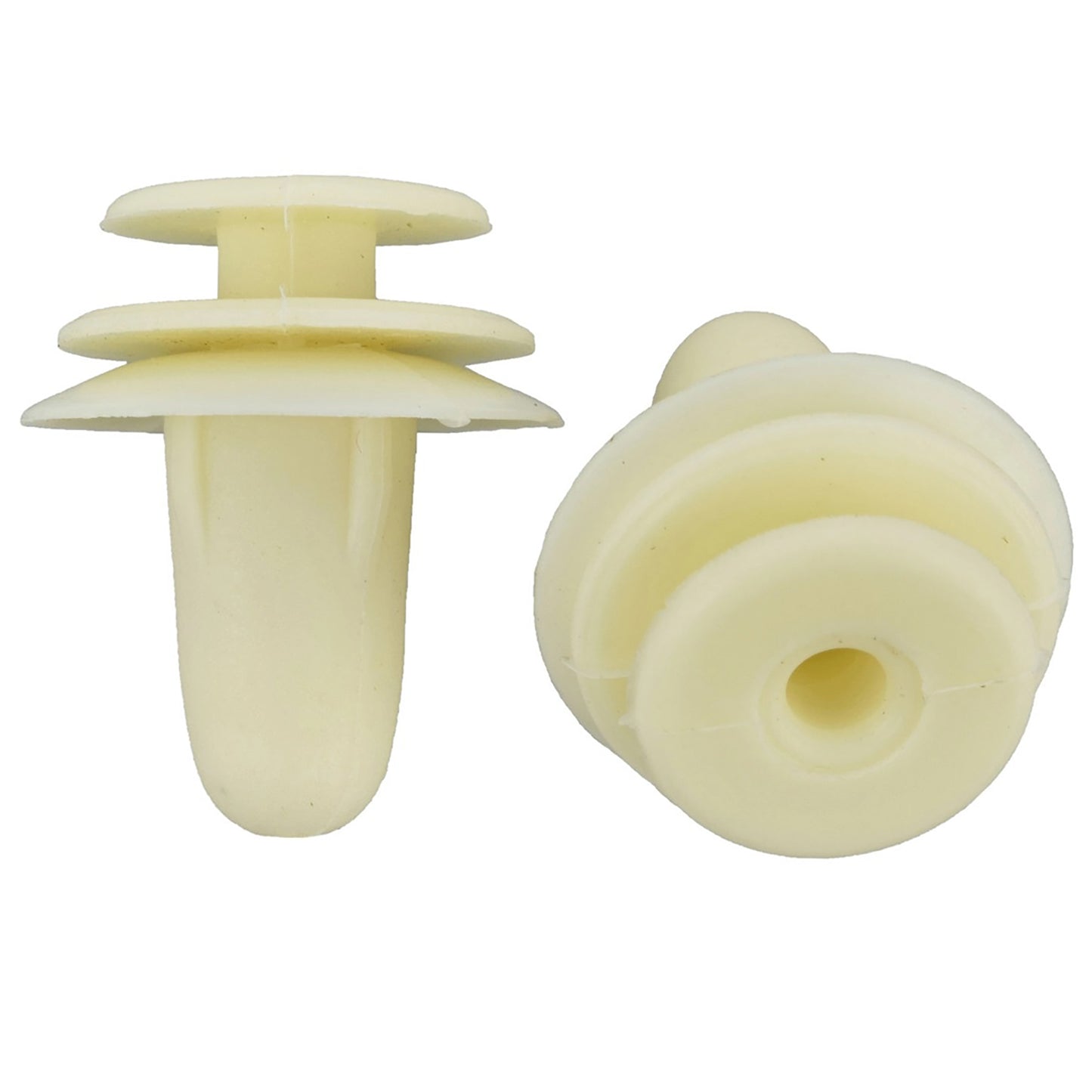 Natural Nylon Door Trim Panel Clip Retainer - 9 MM Hole 14 MM Stem 13 MM Head - 25 Pack