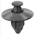 Black Nylon Push-Type Retainer Head Diameter 20mm, Stem Length 14mm,Fits Into 8mm Hole Size Honda #