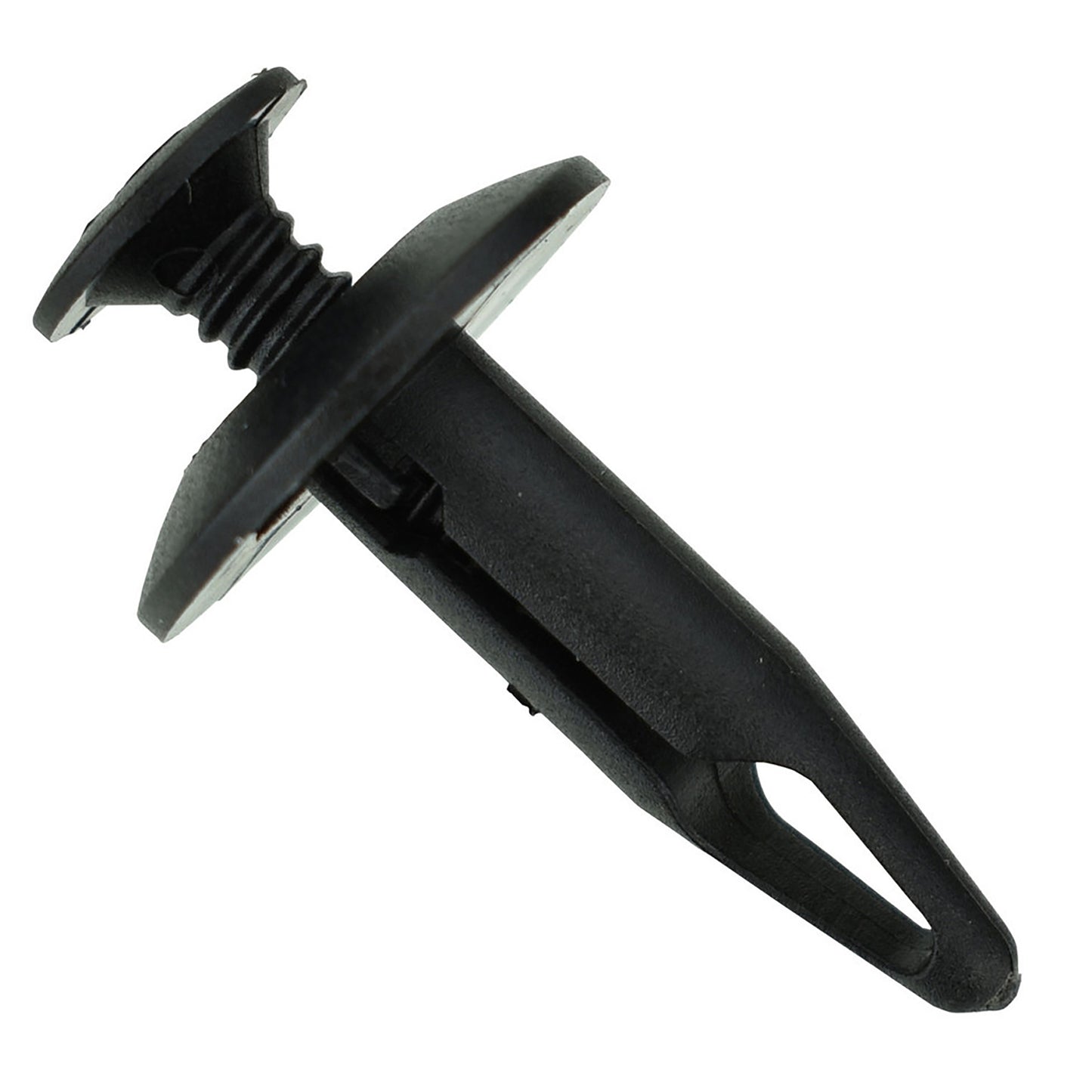 Black Nylon Radiator Shroud Phillips Screw Push Retainer 1/4" Hole 29/32" Stem - 25 Pack