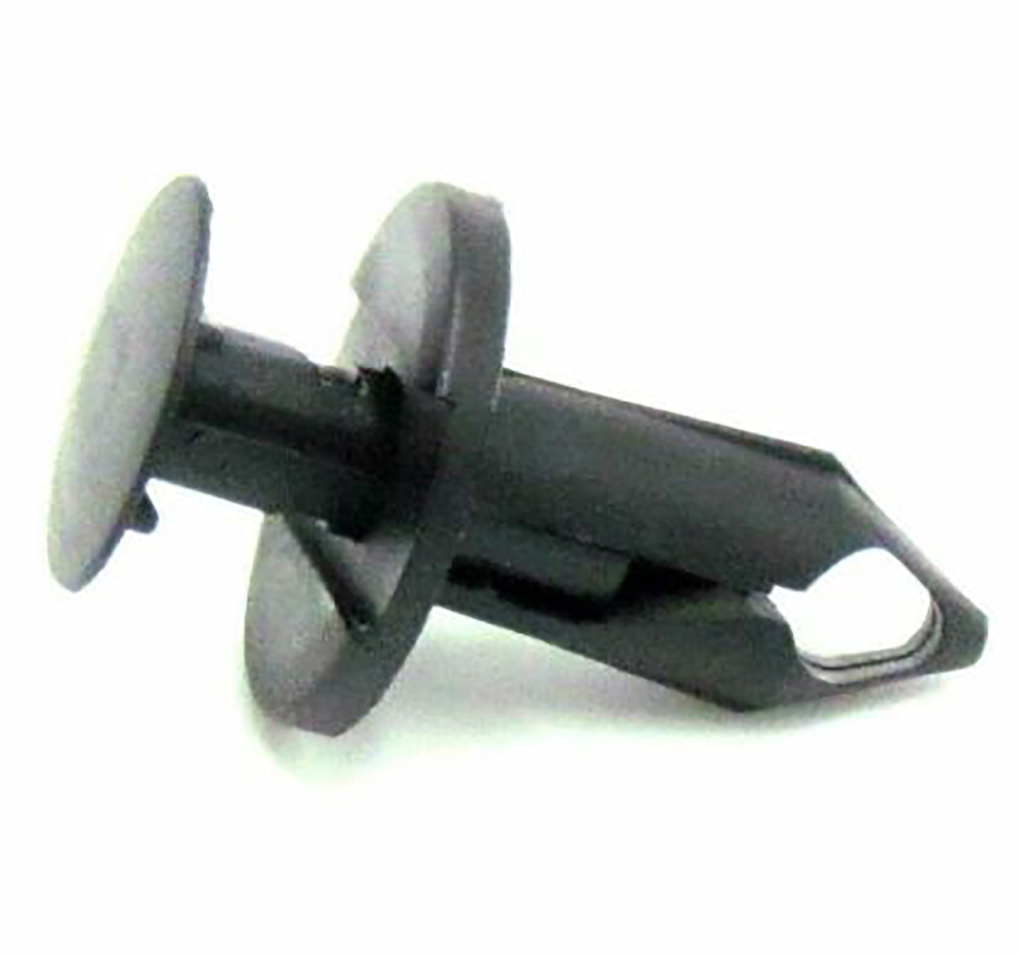 Black Nylon Air Baffle Push Retainer Clips - 5/16" Hole 20 MM Stem 20 MM Flange - 25 Pack