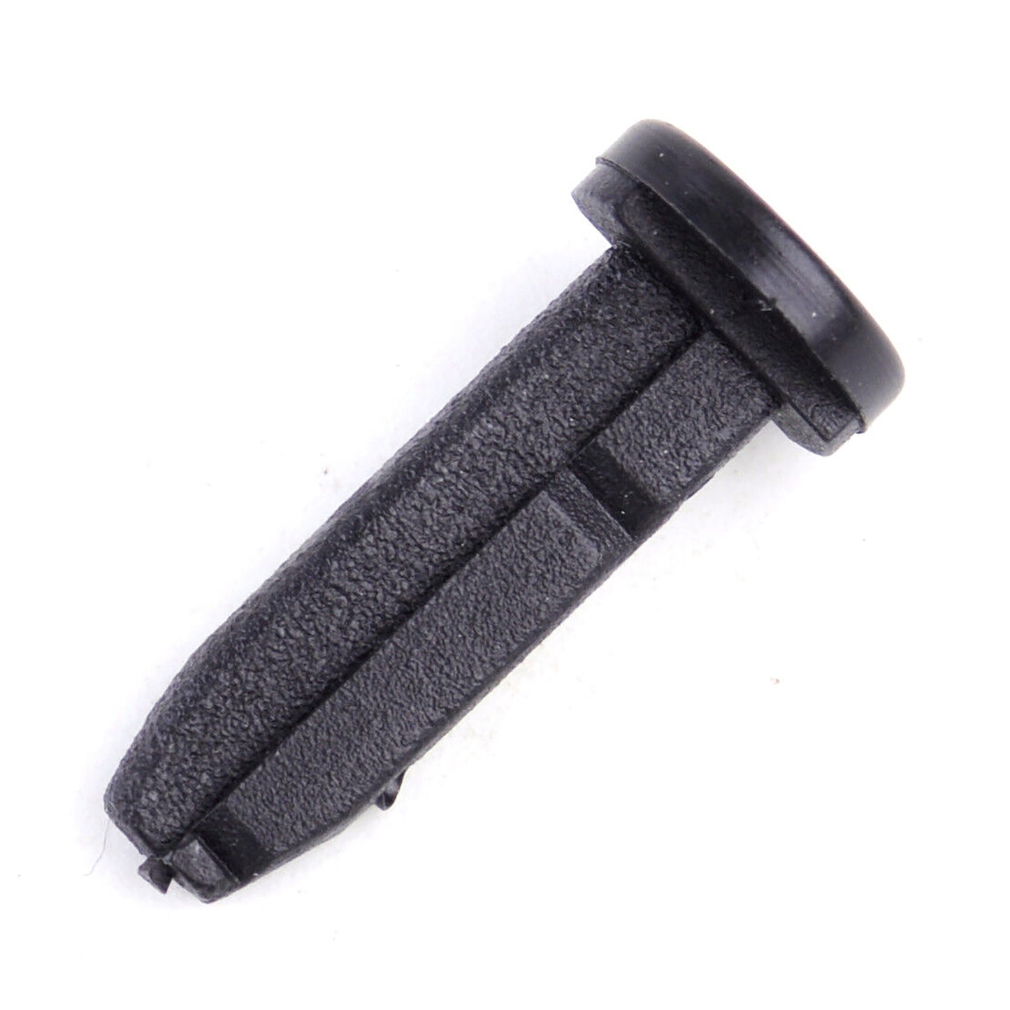 Black Nylon Splash Shield Push Retainer Clips - 5/16" Hole 7/8" Stem 1" Flange - 25 Pack
