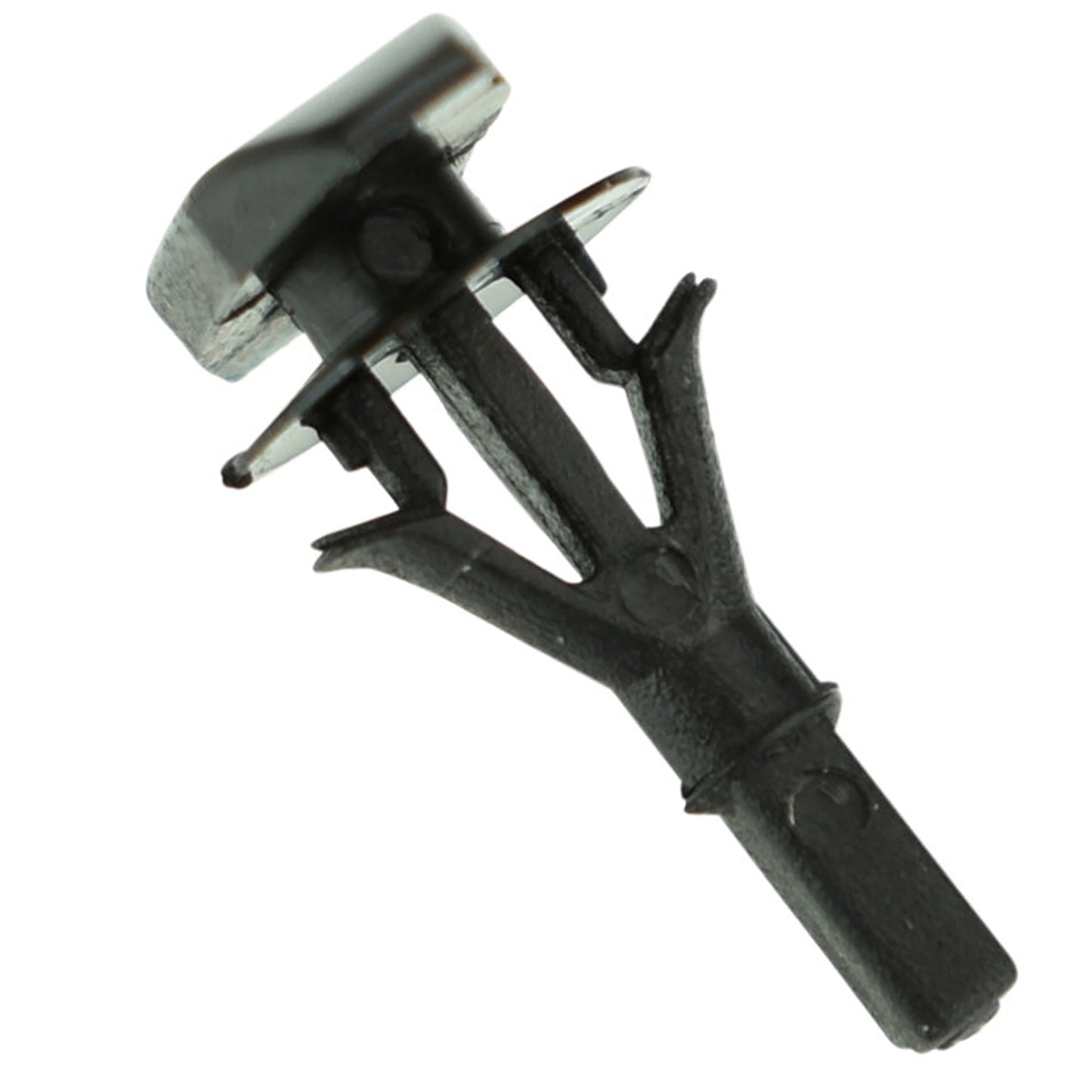 Black Nylon Weatherstrip Clip Retainers - 15/64" Hole - 12.3 MM Stem - 50 Pack
