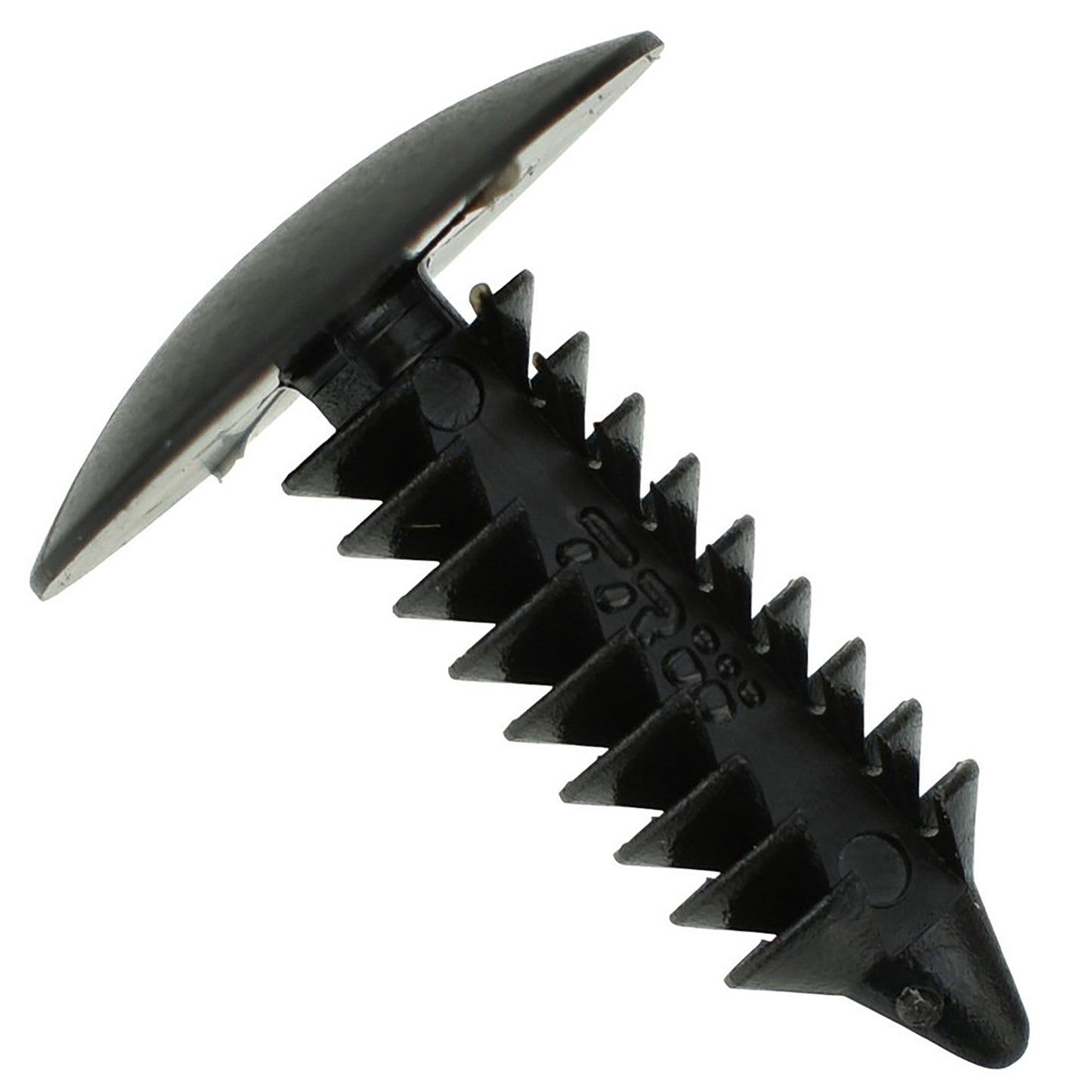 Black Nylon Shield Clip Retainers - 7/32" Hole - 3/4" Stem - 21/32" Head - 50 Pack