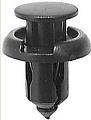 Black Nylon Front Bumper Push-Type Retainer Head Diameter 20mm, Stem Length 13mm, Fits Into 10mm Hol